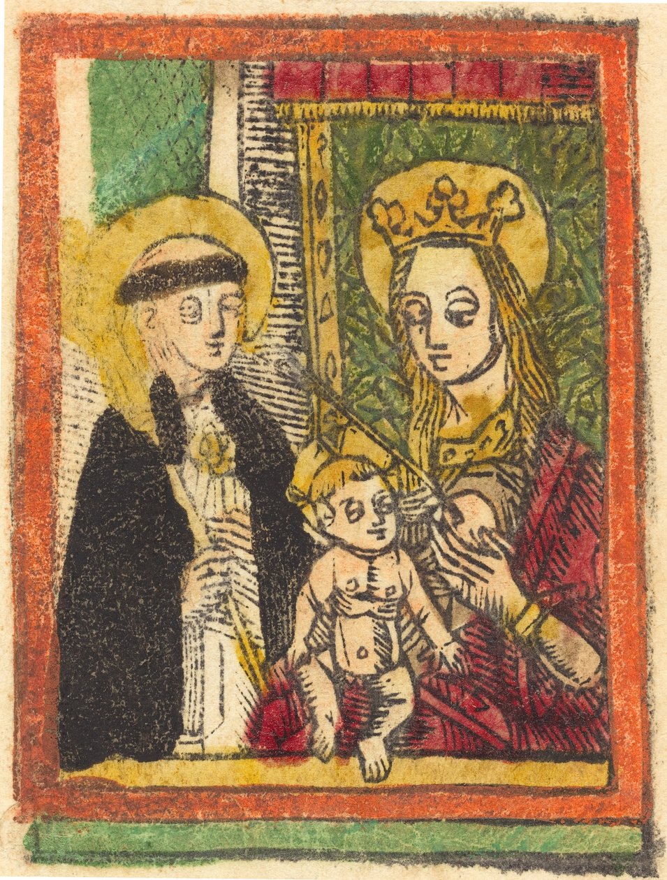 Madonna ve Çocuk, 14801500 ile Saint Bernard. by Unbekannt