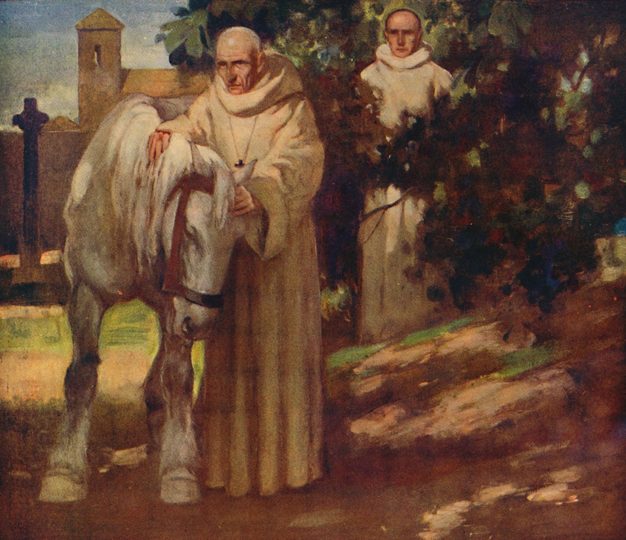 Aziz Columba ve Beyaz At, 1912 by Unbekannt