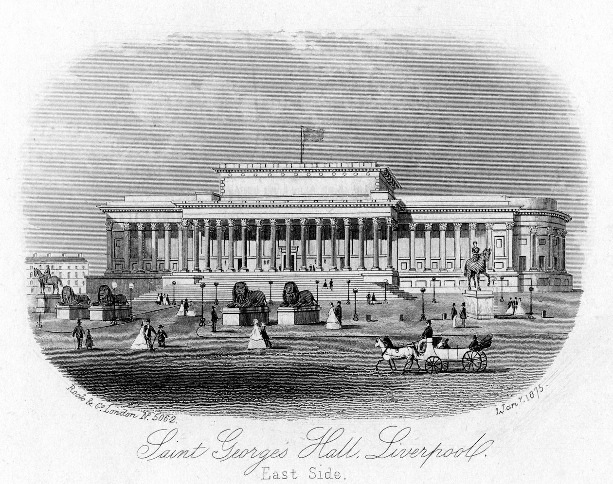 Saint Georges Hall, Liverpool, 1 Ocak 1875 by Unbekannt