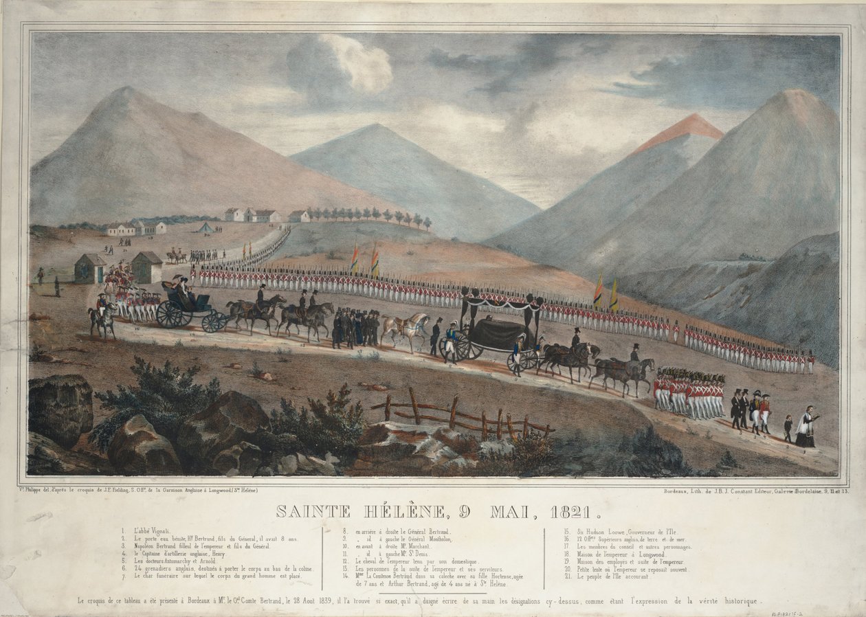 Saint Helena, 9 Mayıs 1821, 1839 by Unbekannt