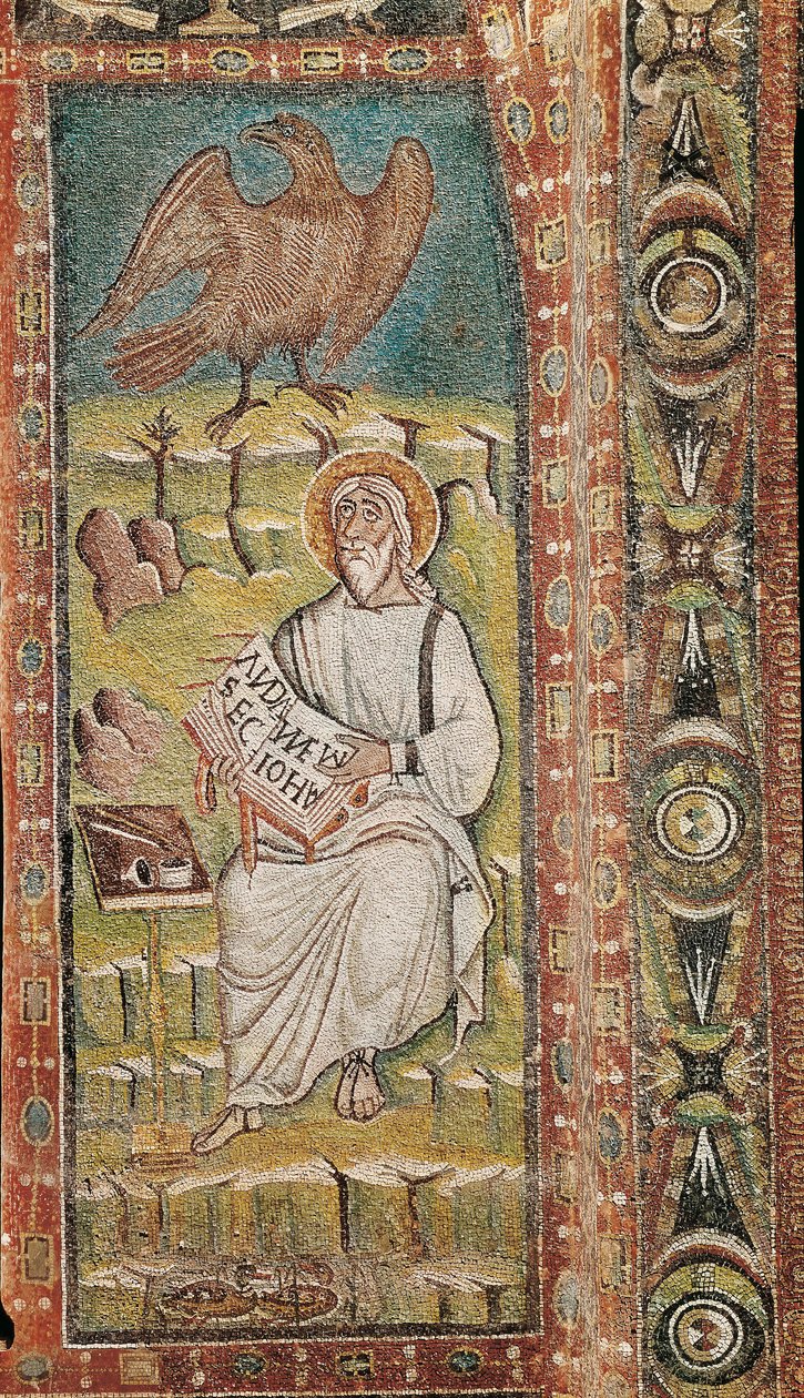 Aziz John Evangelist. Bizans mozaiği. 6. yüzyıl by Unbekannt