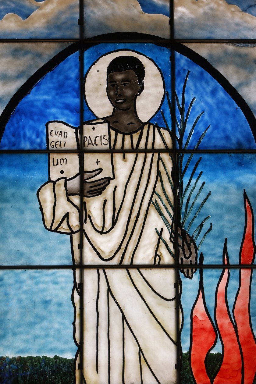 Saint Kiriwawanvu vitray, Lome, Togo üzerinde tasvir edilmiştir by Unbekannt