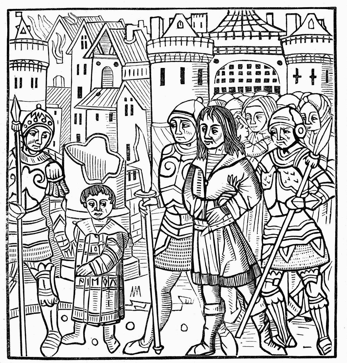 Saint Louis ve kardeşleri Yedinci Haçlı Seferi sırasında esir alındı, 1250 1522 by Unbekannt