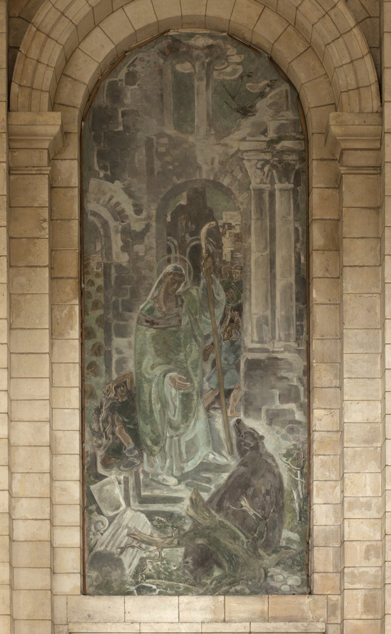 Ayılı Aziz (tuval üzerine yağlı boya) by Unbekannt
