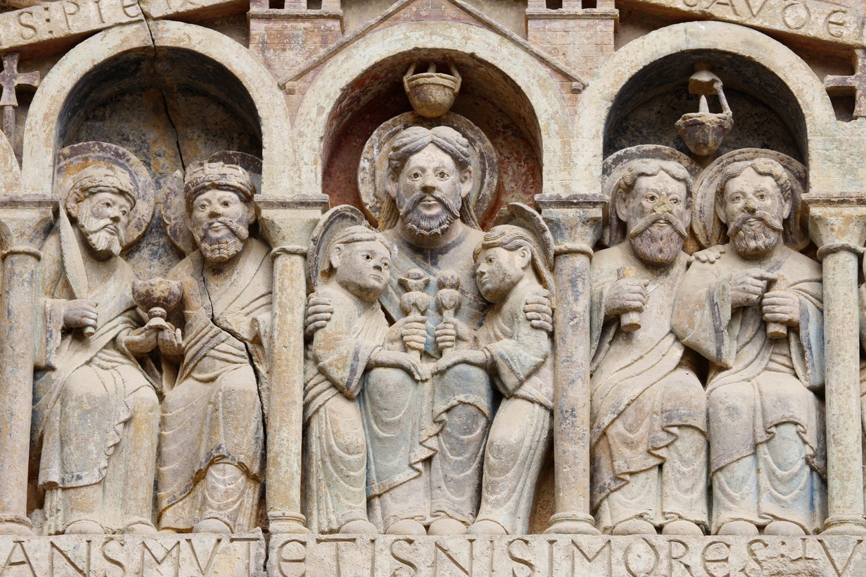 Sainte Foy manastır kilisesi kulak zarı: Abraham, Conques, Fransa by Unbekannt