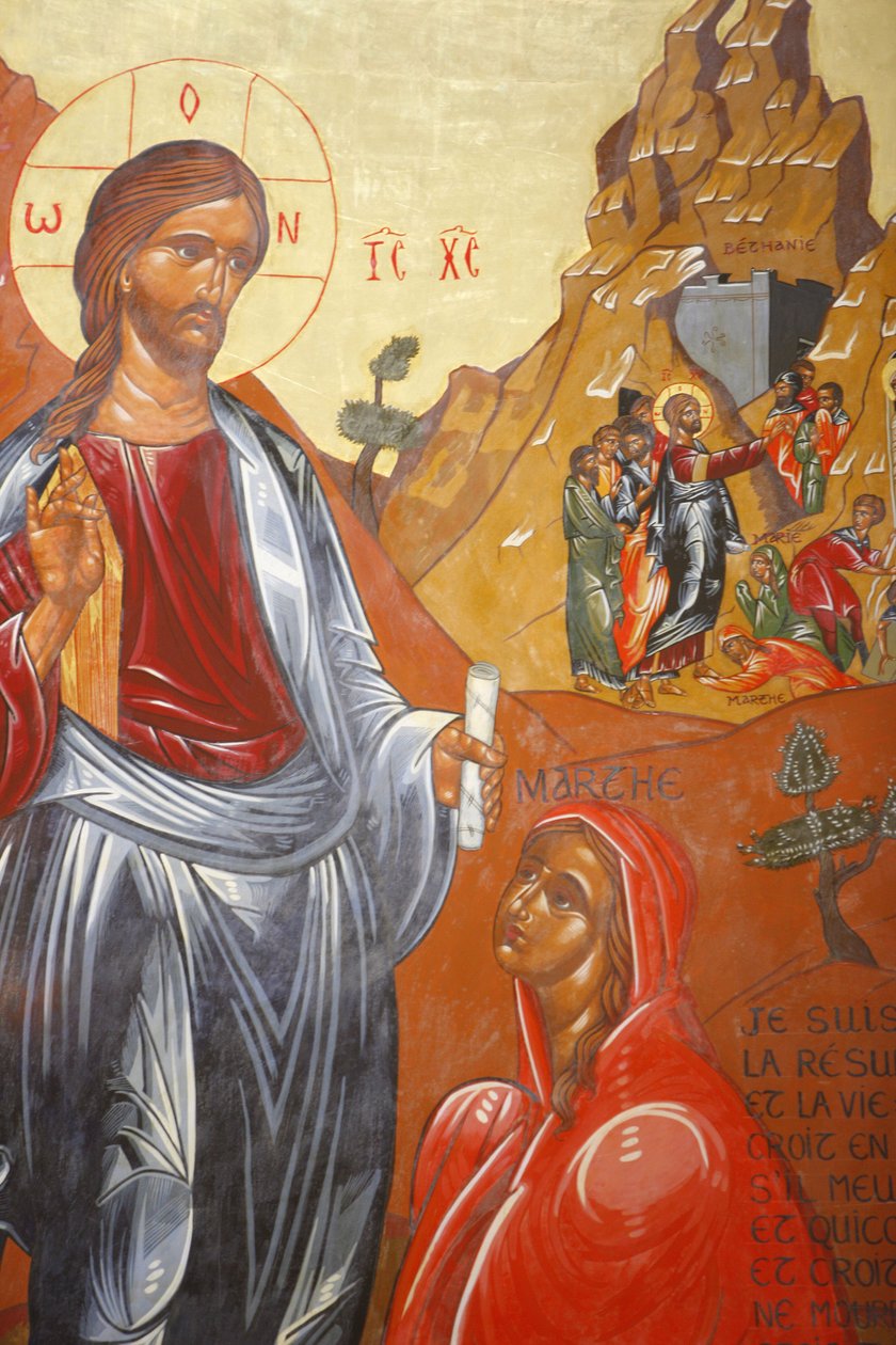 Jean-Marie Vien tarafından Sainte Marthe de Tarascon manastırıLazarus