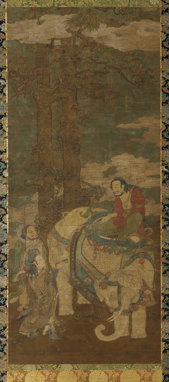 Bir Fil Üzerine Sakyamuni, 16.-17. yüzyıl. by Unbekannt
