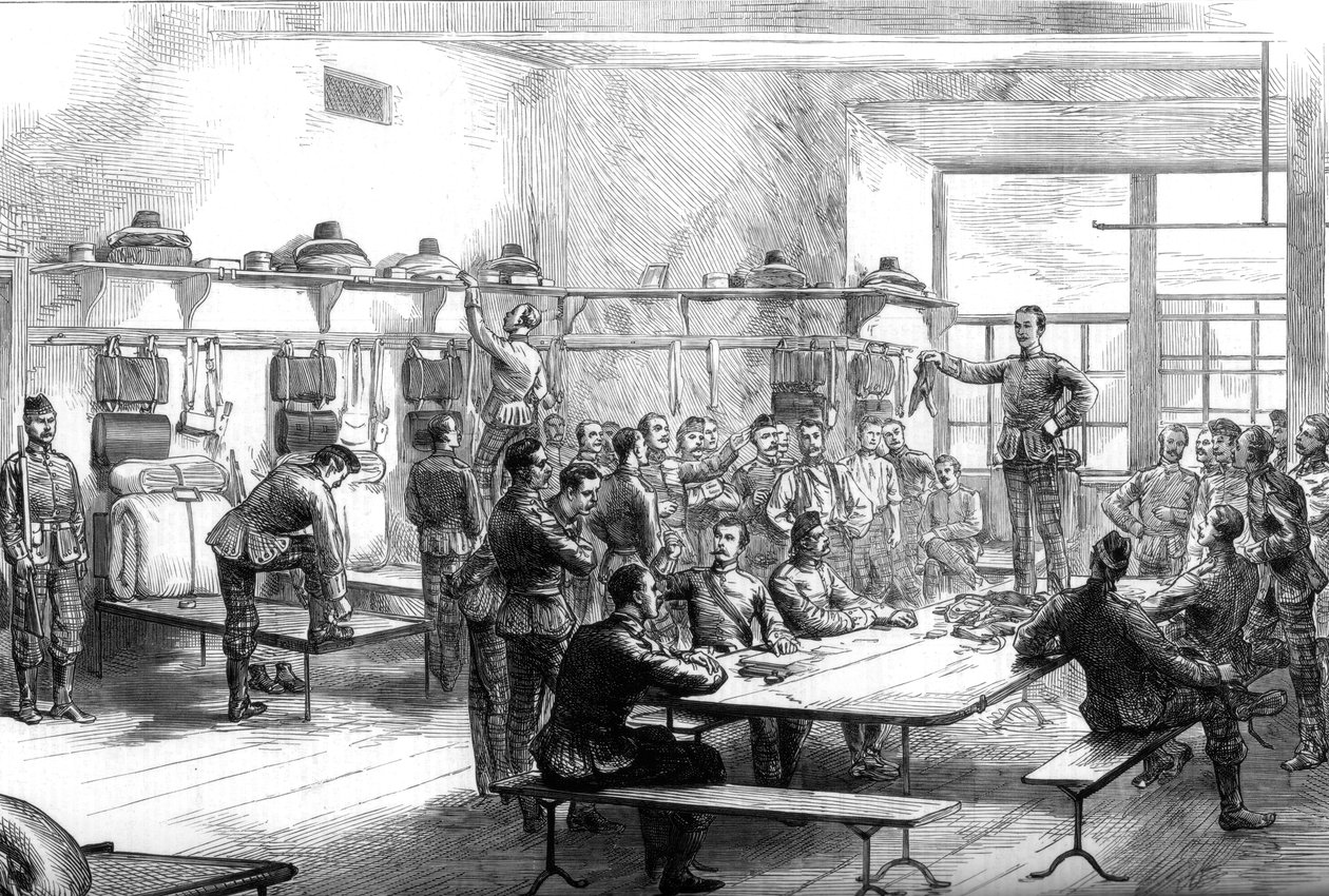 Kışlada asker kaçaklarının satışı, 1875 by Unbekannt