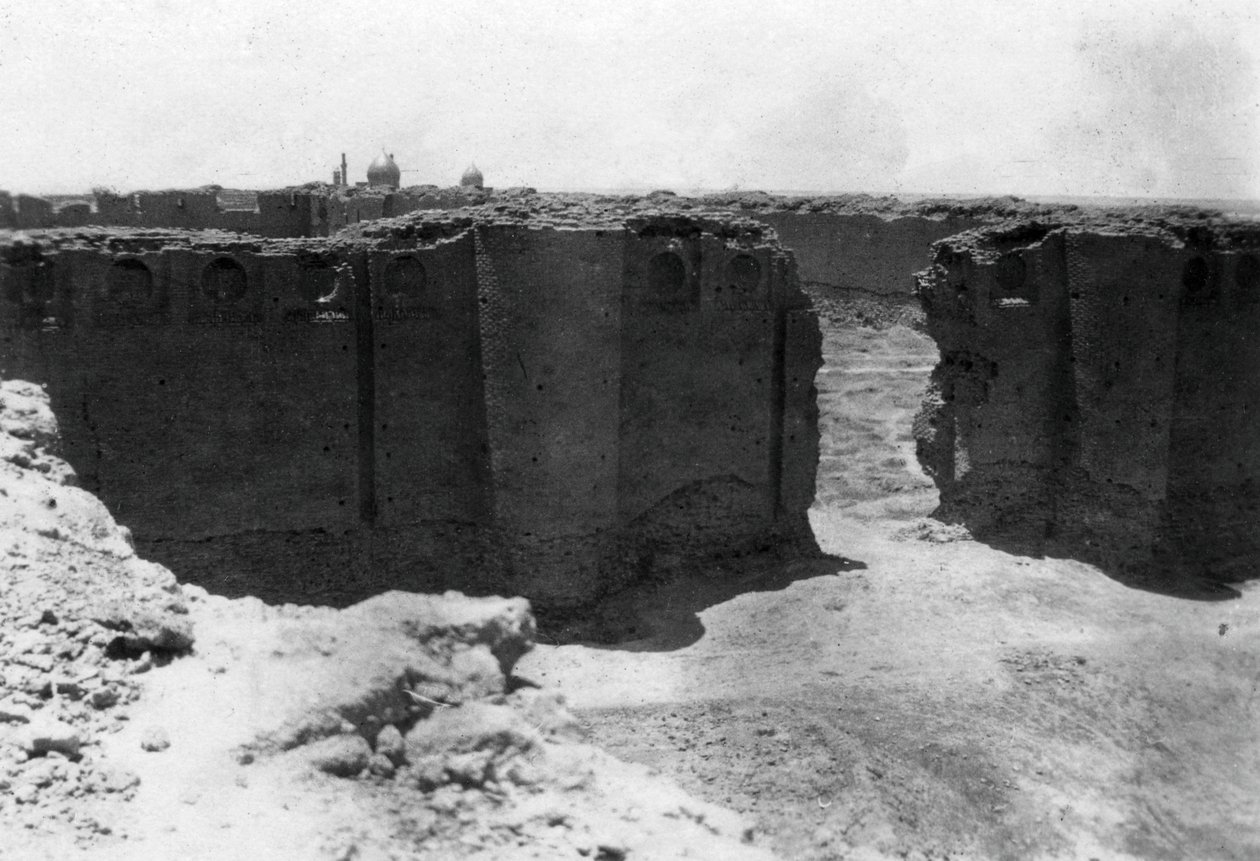 Malwiya kulesinden Samarra şehri, Mezopotamya, 1918 by Unbekannt
