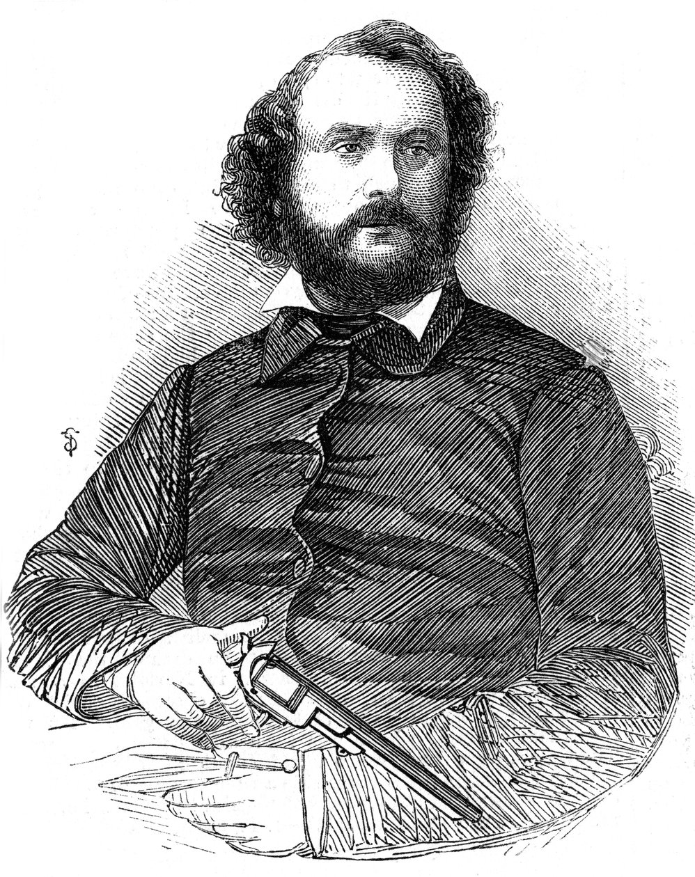 Samuel Colt 1814-1862, Colt tabancasının mucidi, 1856 by Unbekannt