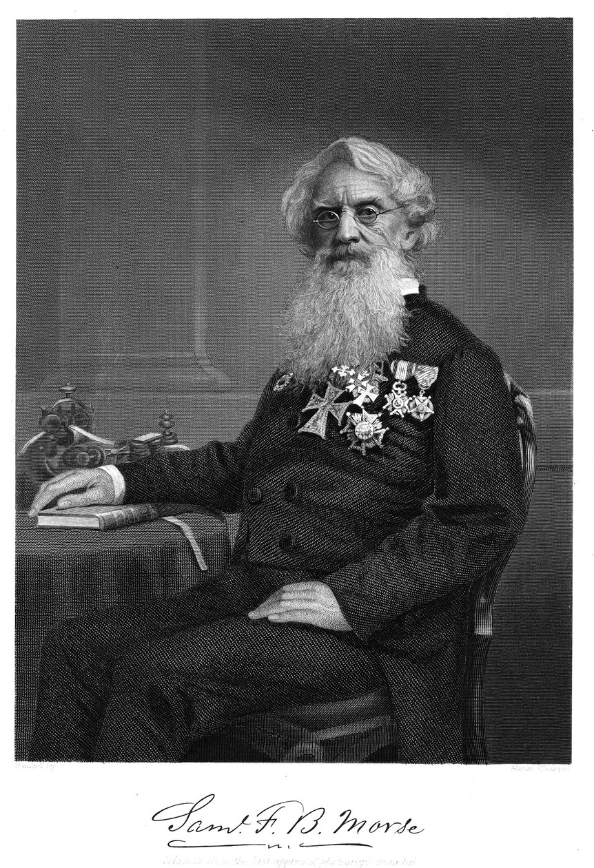 Samuel Finley Breese Morse, Amerikalı sanatçı ve mucit, 1872 by Unbekannt