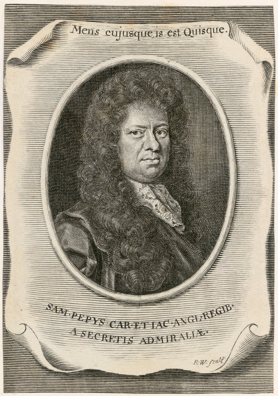 Samuel Pepys, Donanma Kurulu Elçilerinin İngiliz Kâtibi ve günlük yazarı, 1666. by Unbekannt