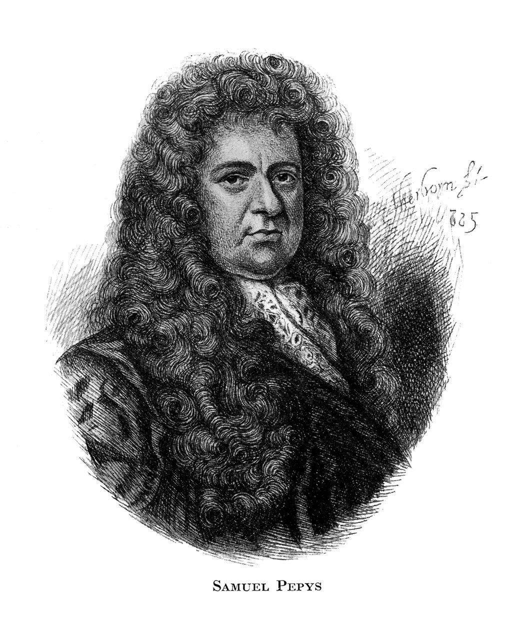 Samuel Pepys, İngiliz günlük yazarı, 19. yüzyıl by Unbekannt