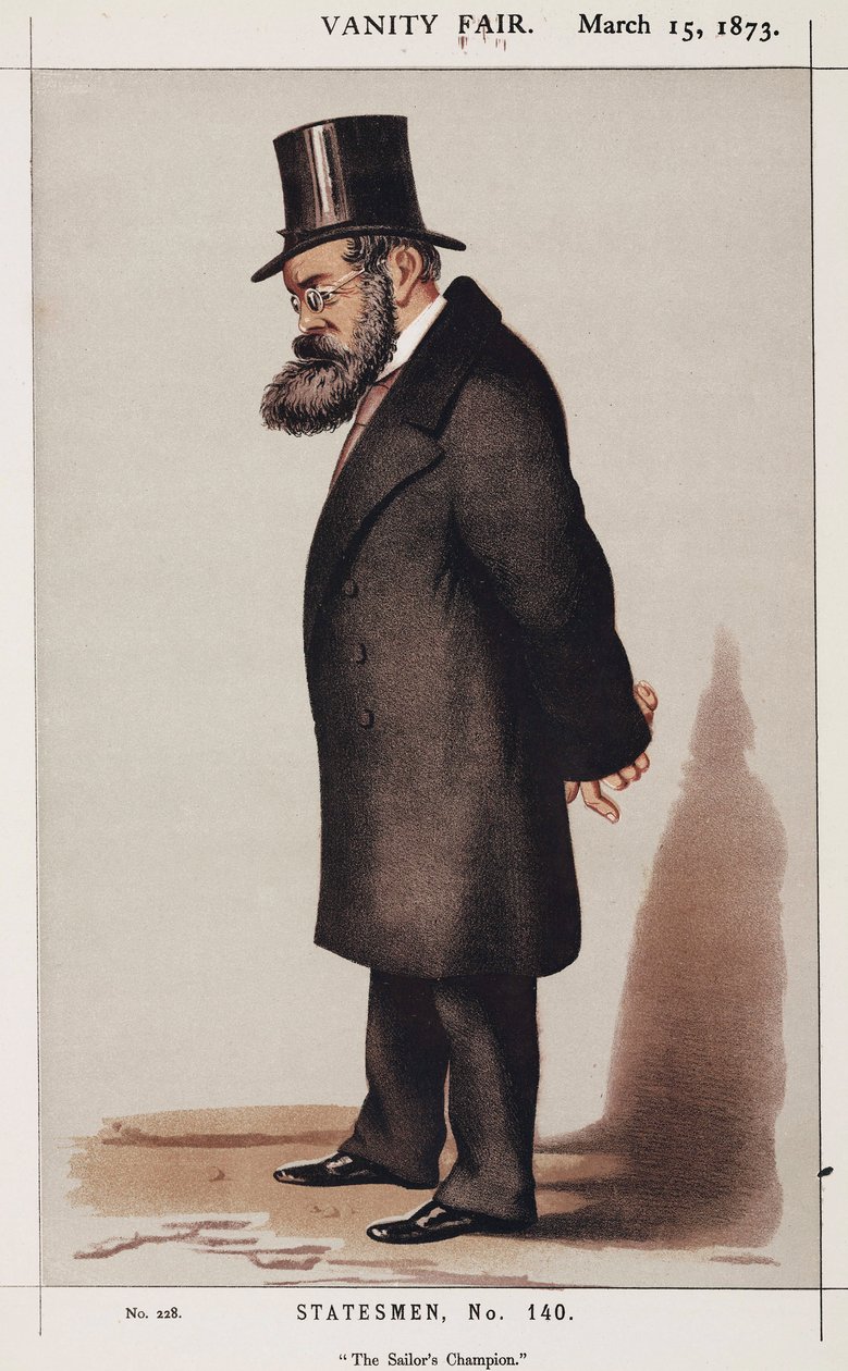Samuel Plimsoll, İngiliz sosyal reformcu by Unbekannt