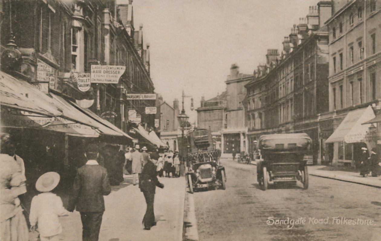 Sandgate Yolu, Folkestone, 19. yüzyılın sonları - 20. yüzyılın başlarında by Unbekannt
