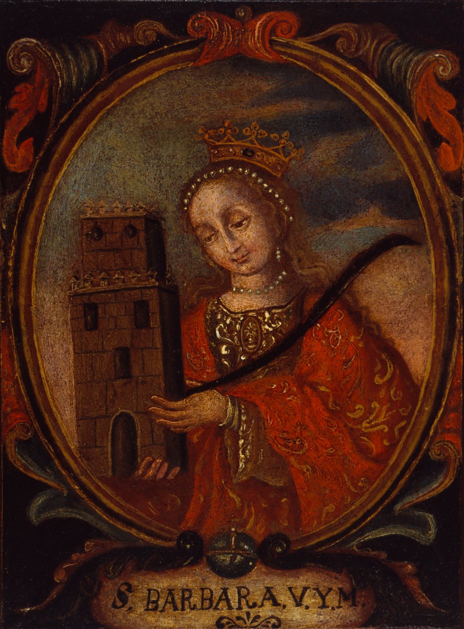 Santa Barbara, yaklaşık 1680-1690. by Unbekannt