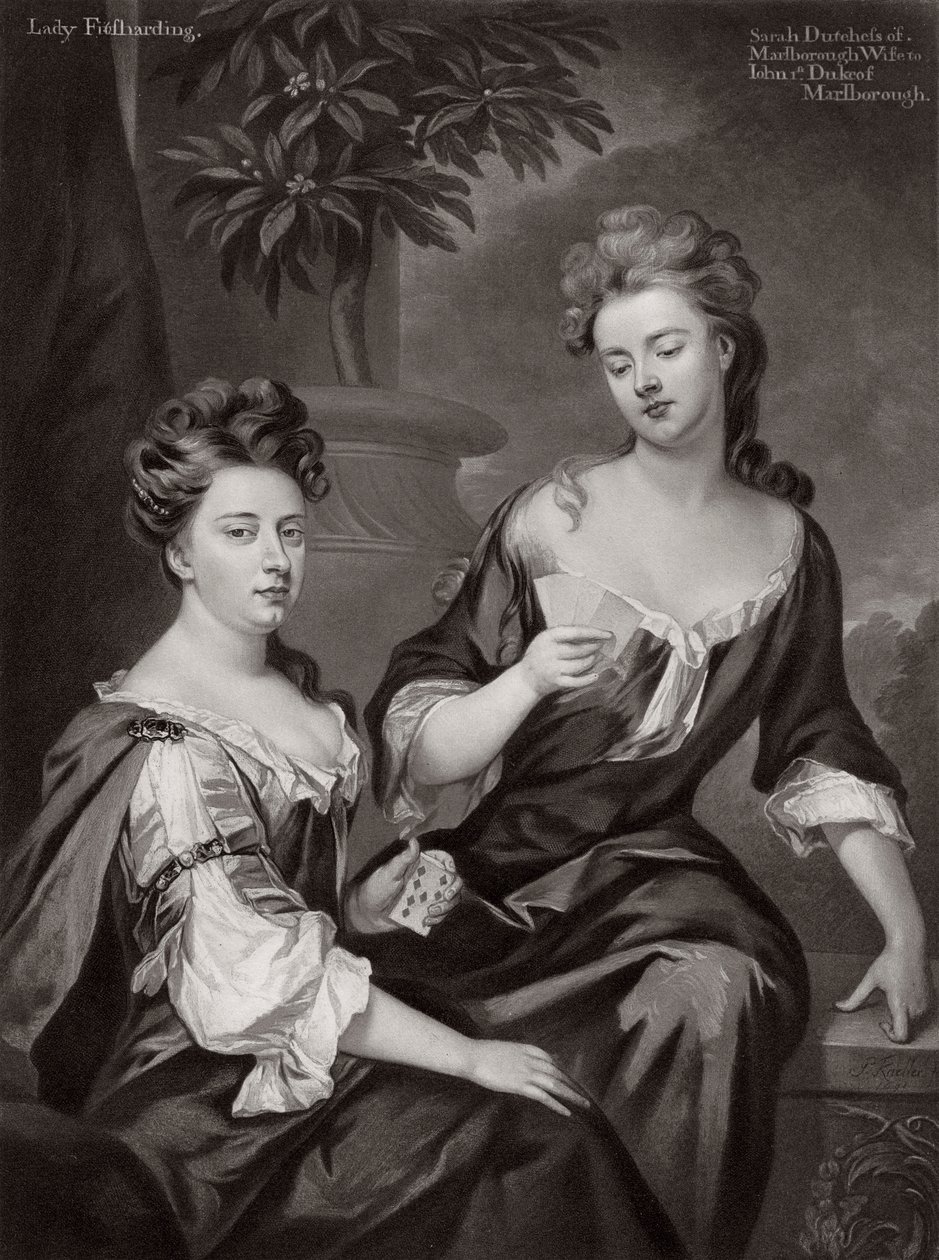 Sarah, Marlborough Düşesi ve Lady Fitzharding, c1702 1906 by Unbekannt