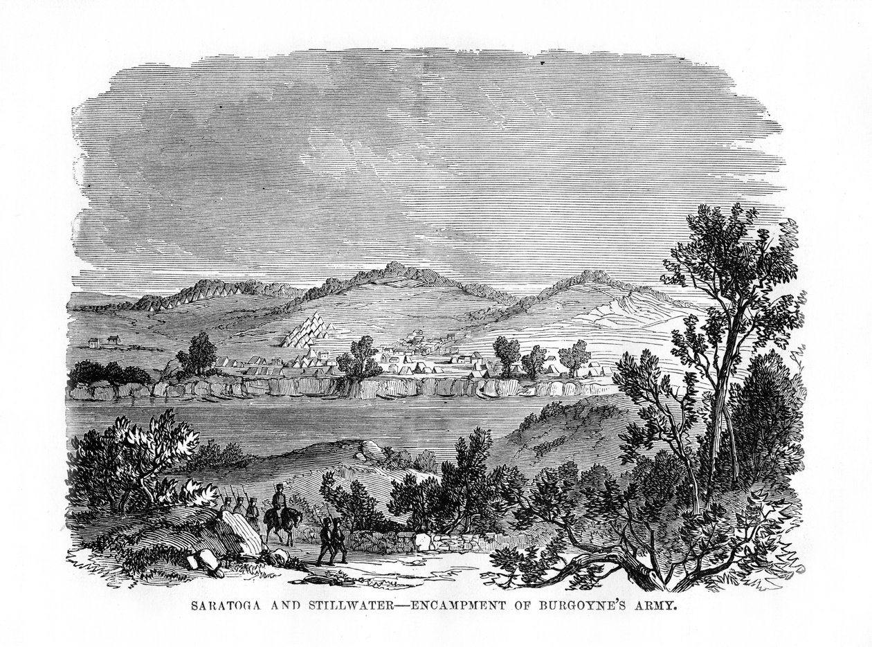 Saratoga ve Stillwater, Burgoynes Ordusu Kampları, 1777, 1872 by Unbekannt
