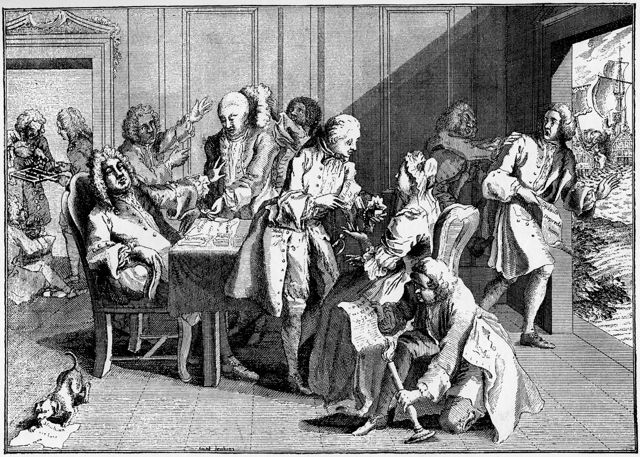 Walpole Üzerine Hiciv, 1738, 1910 by Unbekannt