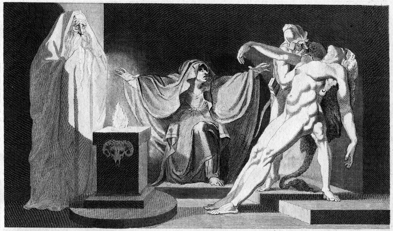 Saul ve Endor Cadısı, 1792 by Unbekannt