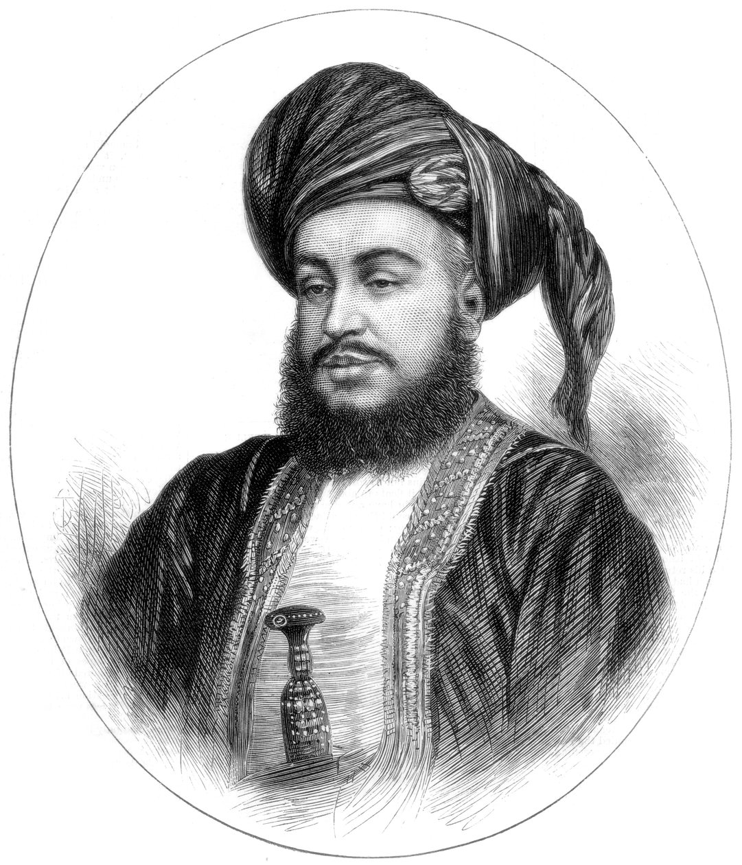 Seyyid Bargaş Bin Said, Zanzibar Sultanı, 1875 by Unbekannt