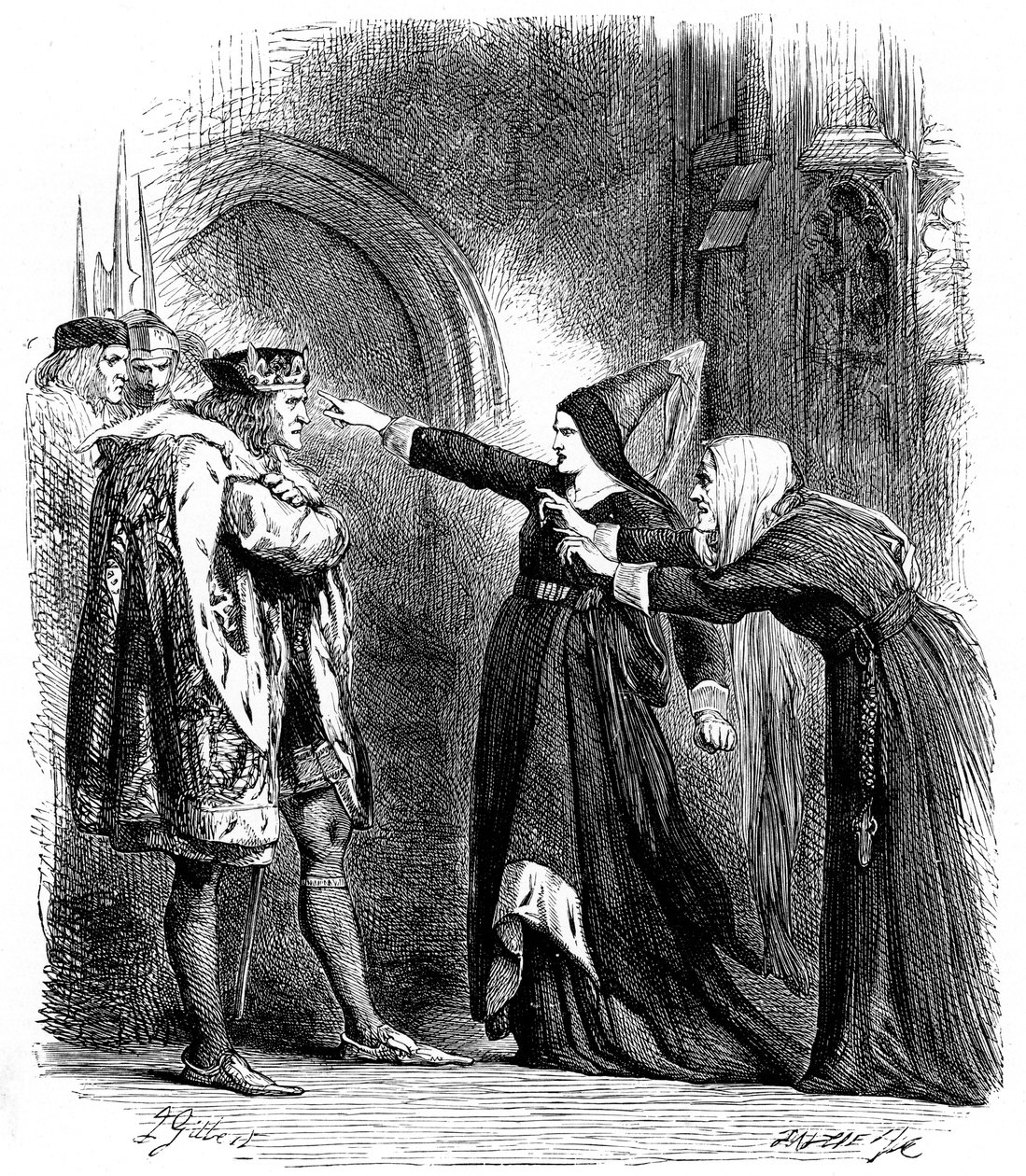 Shakespeares Richard III'ten bir sahne, 1591 c1858 by Unbekannt