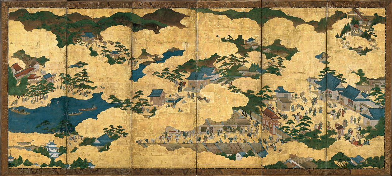 Kyoto ve çevresinden manzaralar, yaklaşık 1690 by Unbekannt