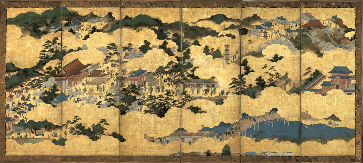 Kyoto ve çevresinden manzaralar, yaklaşık 1690 by Unbekannt