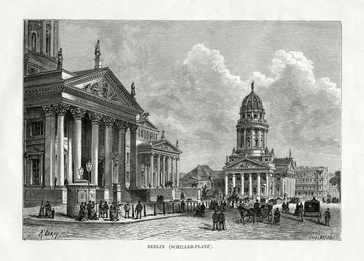 Schiller Platz, Berlin, Almanya, 1879 by Unbekannt