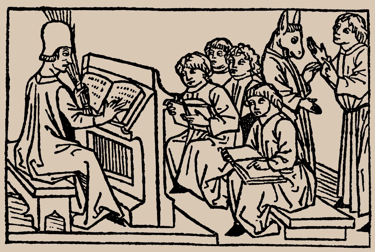 Okul dersleri. İnsan Hayatının Aynasından Rodericus Zamorensis, 1479 by Unbekannt