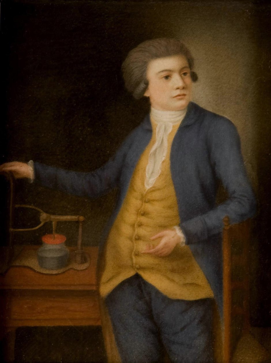 Bir elektrikli alet ile bilim adamı, 1780