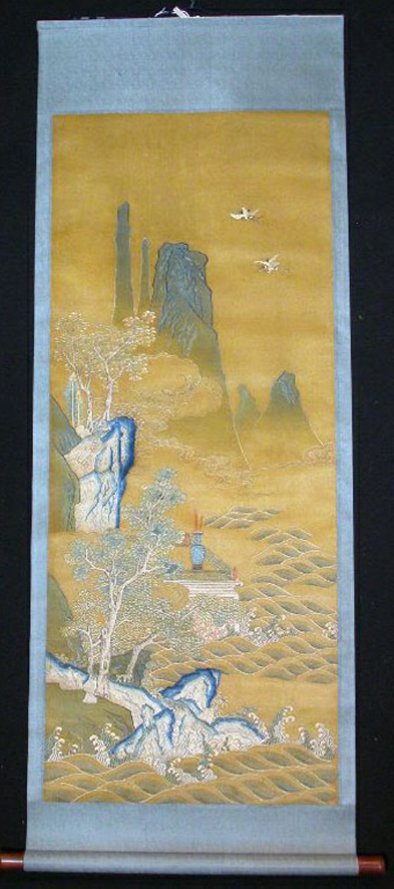 Scroll, Çin, Qing hanedanı 1644-1911, c. 1840. by Unbekannt