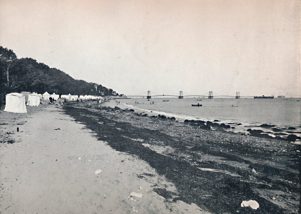 Deniz Manzaralı - The Bathing Beach ve Asma İskele, 1895 by Unbekannt
