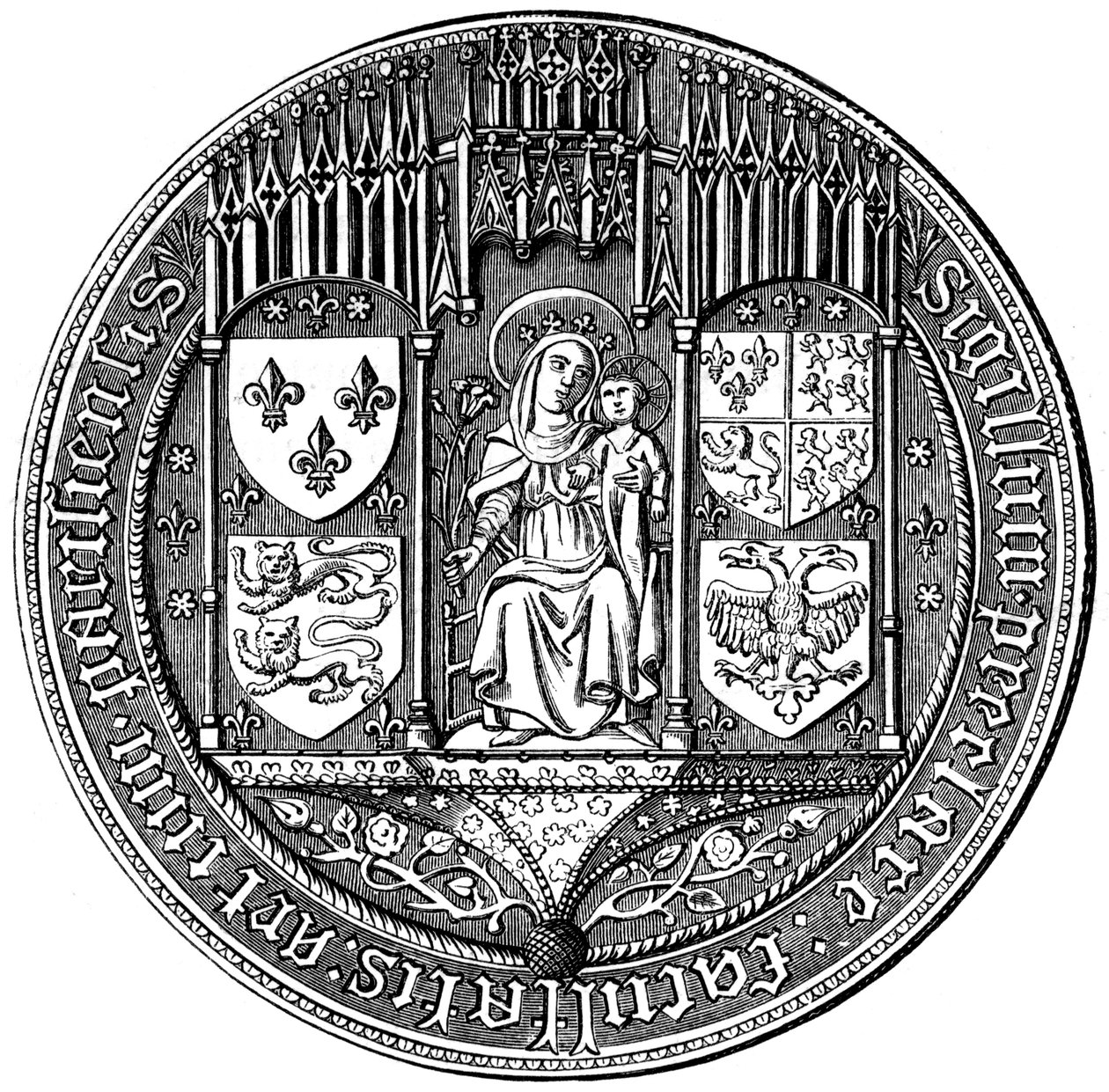 Dört Milletin Mührü veya Sanat Fakültesi, 16. yüzyıl 1849 by Unbekannt