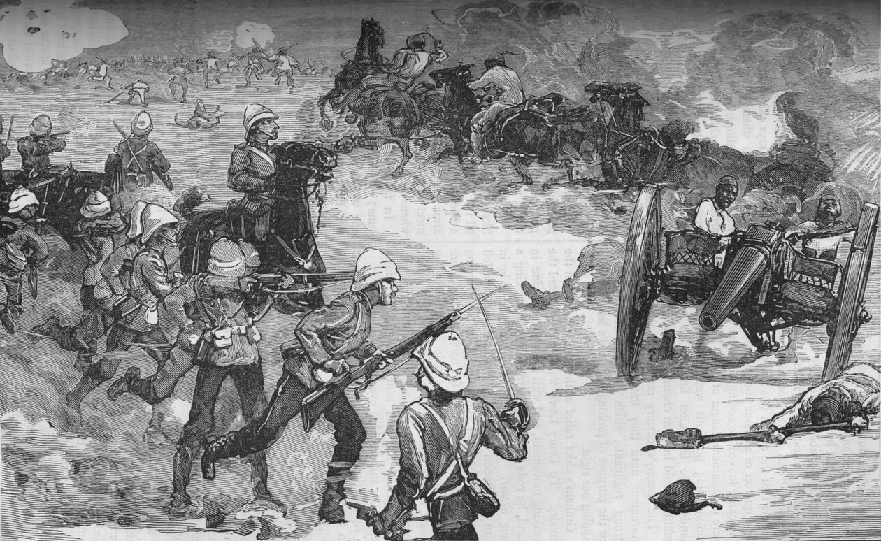 İkinci Kassassin Savaşı 9 Eylül: Kraliyet Deniz Kuvvetleri tarafından İki Krupp Silahının Ele Geçirilmesi, c1882 by Unbekannt