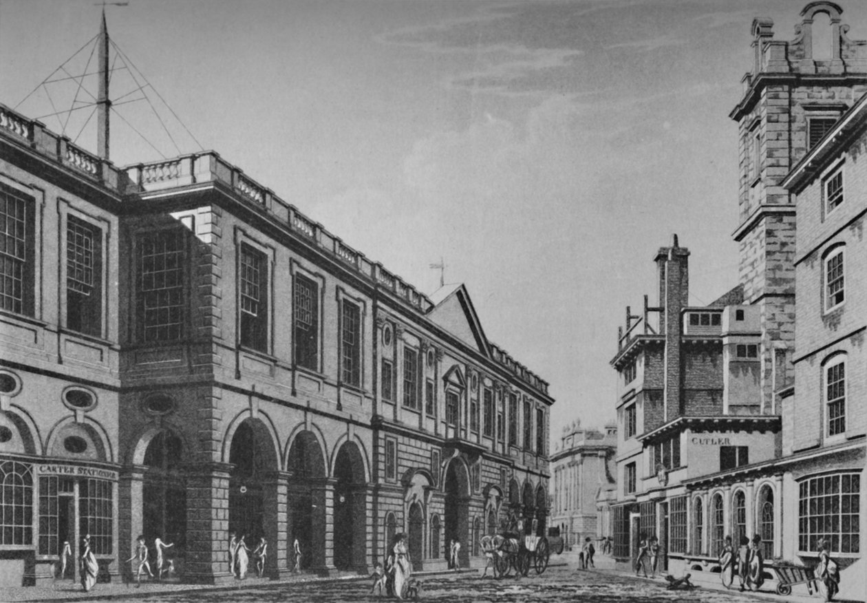 İkinci Kraliyet Borsası, Kuzey Cephesi, 1798. Lloyds Odalarının Dış Görünümü, 1928 by Unbekannt