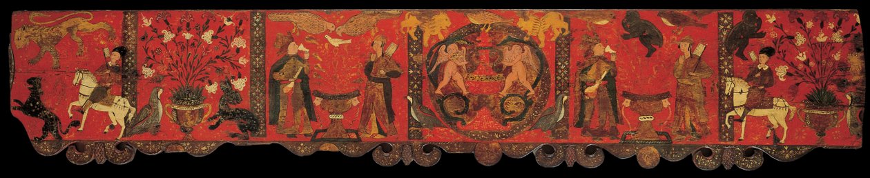 Dekoratif boyama ile ahşap lambri bölümü, 1770-1780