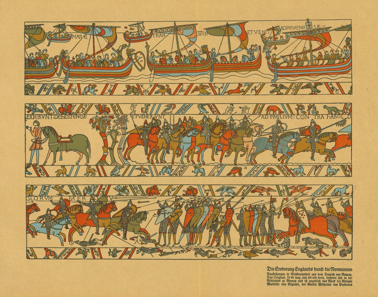 Bayeux Gobleninin Bölümleri. by Unbekannt