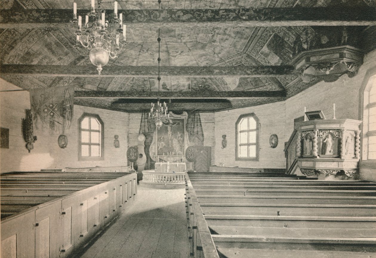 Seglora Kilisesi, Skansen Açık Hava Müzesi, Stockholm, 1925 by Unbekannt