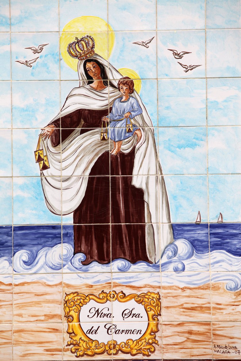 Senora del Carmen çini mozaik paneli Malagaææ æEspagne by Unbekannt