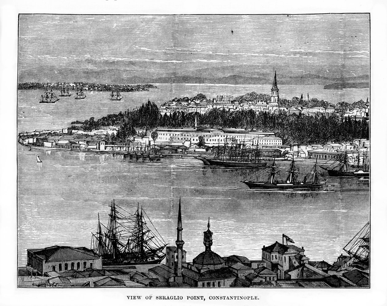 Sarayburnu Noktası, Konstantinopolis, Türkiye, 19. yüzyıl by Unbekannt