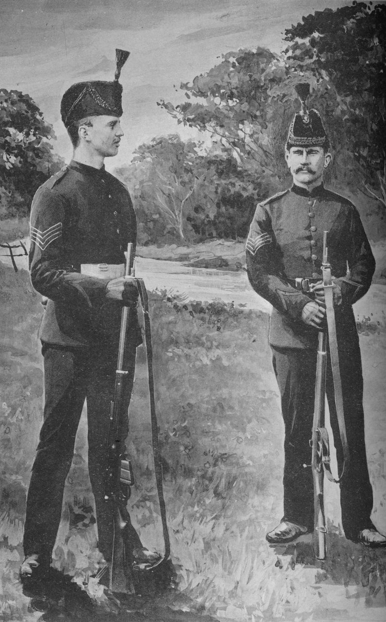 Çavuşlar, Tüfek Tugayı., c1880 by Unbekannt