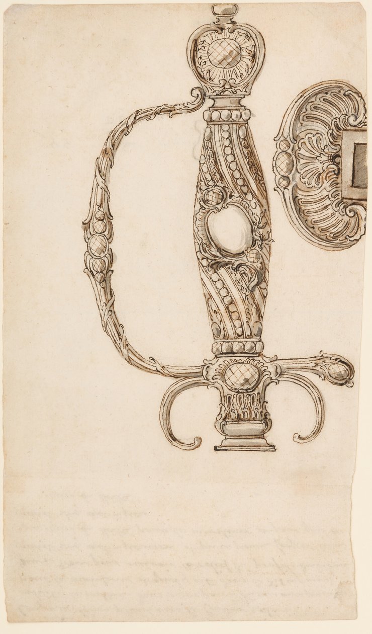 Küçük Kılıçlar için Dört Tasarım Seti, yakl. 1725-80. by Unbekannt