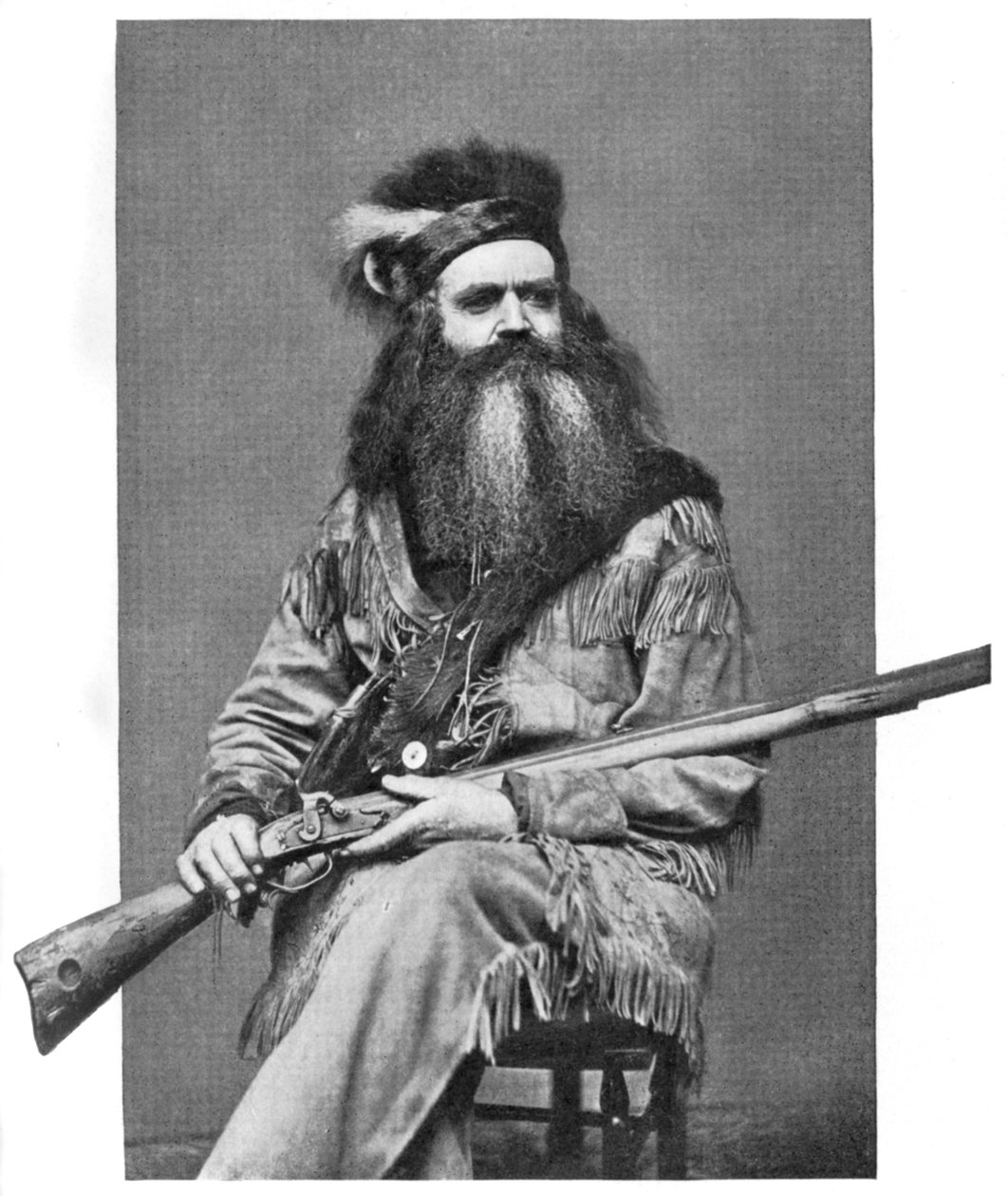 Seth Kinman, Amerikalı avcı, 19. yüzyıl, 1908 by Unbekannt