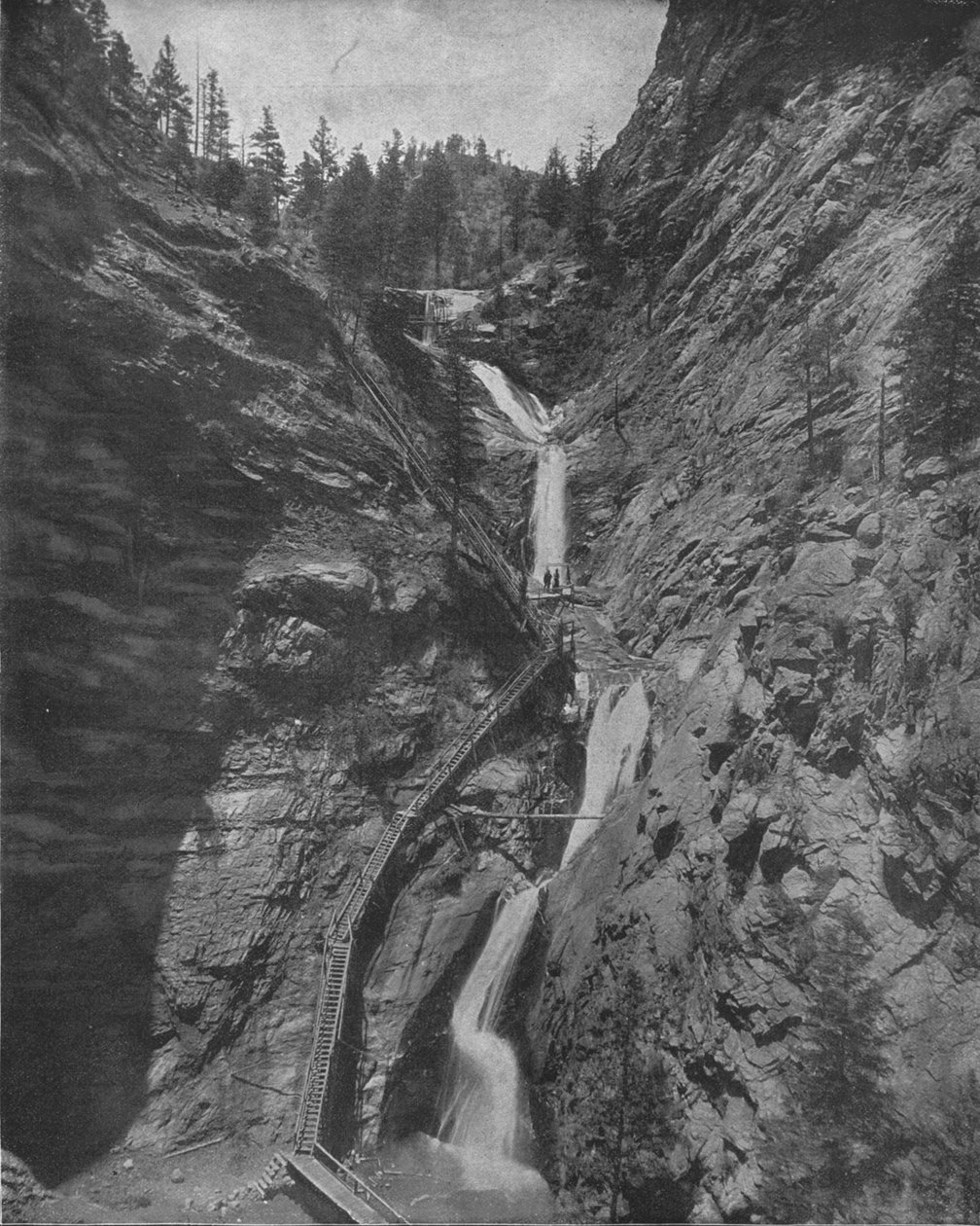 Seven Falls, Cheyenne Kanyonu, Colorado, ABD, c1900. by Unbekannt