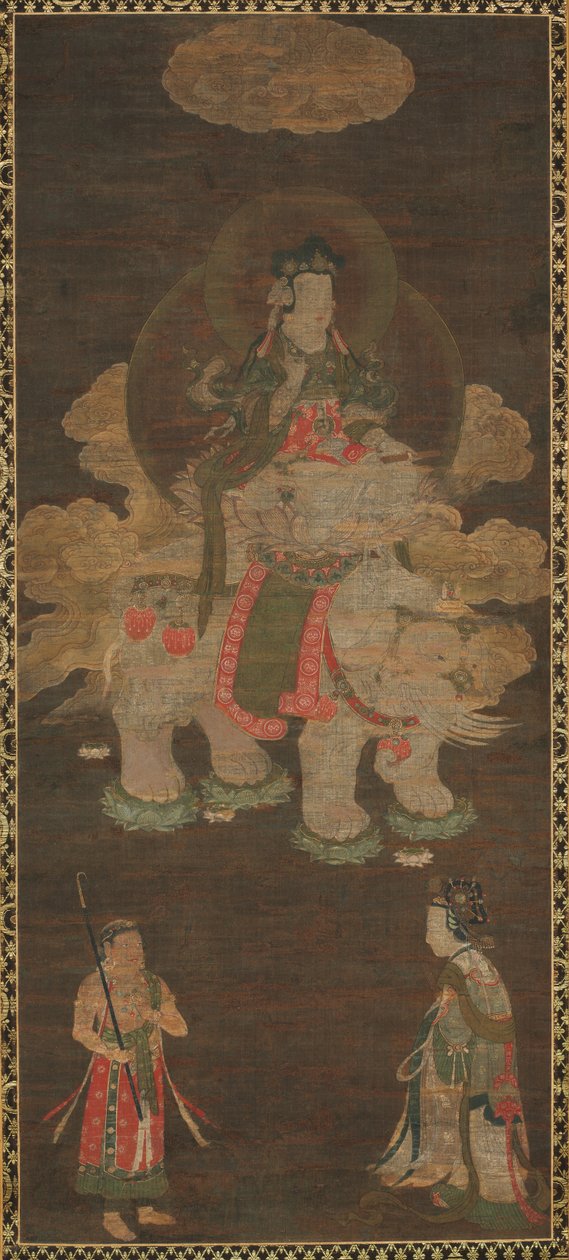 Shakyamuni Üçlüsü: Manjushri ve Samantabhadra Bodhisattva