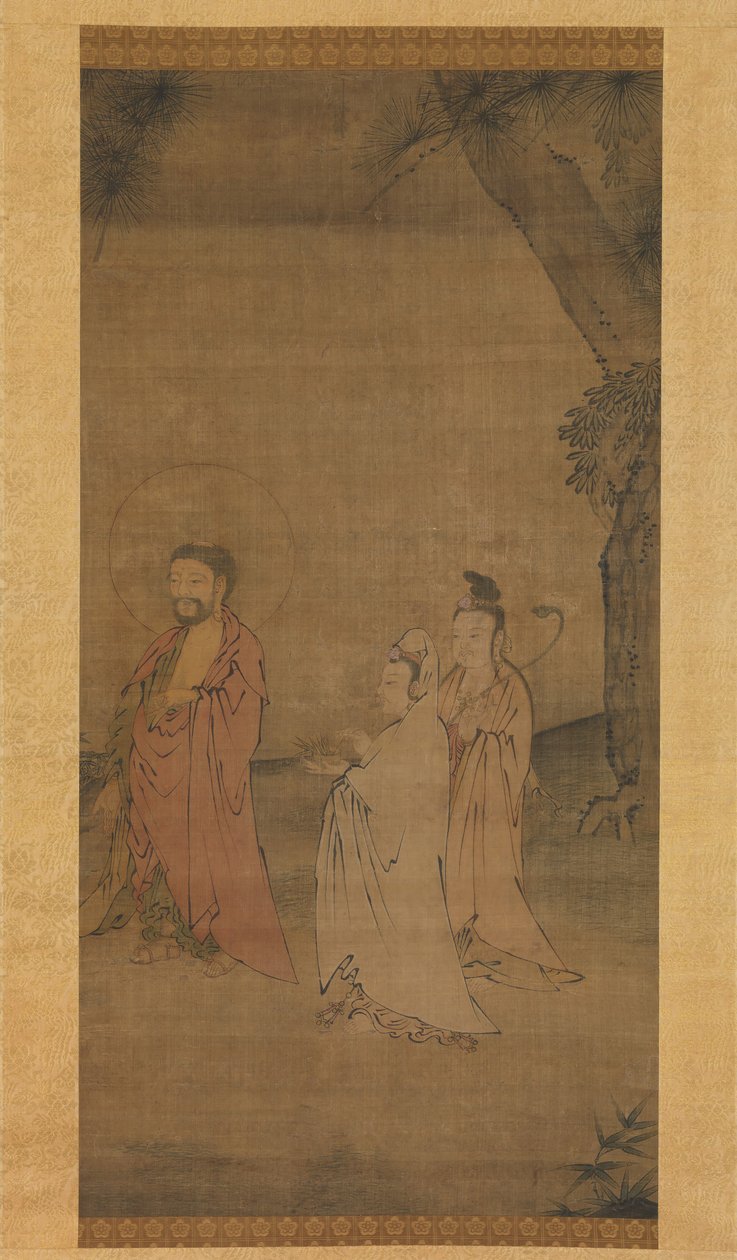 Shakyamuni, 13. yüzyılın sonu - 14. yüzyılın başlarında dağlardan iniyor. by Unbekannt