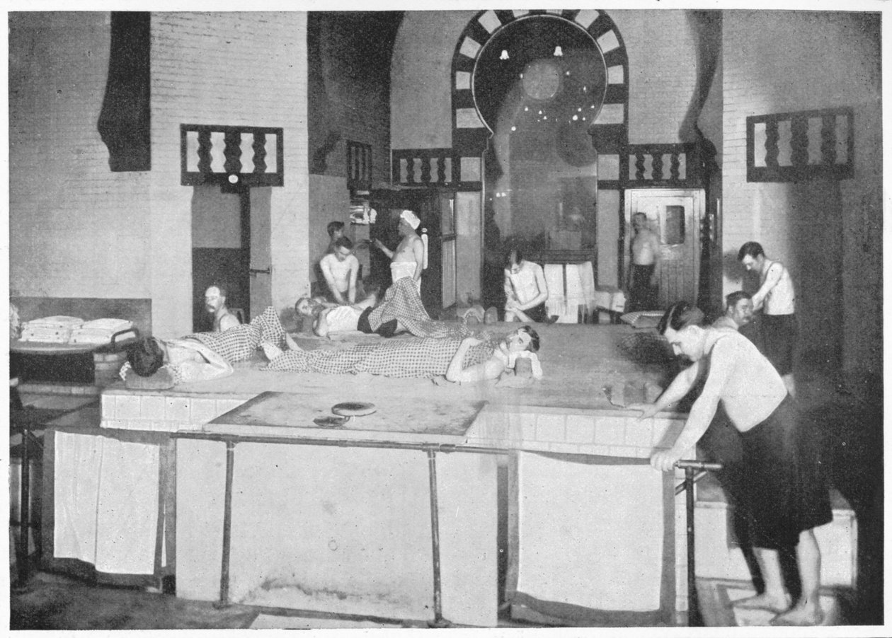 Türk hamamında şampuanlama odası, 76 Jermyn Street, Piccadilly, Londra, c1903 1903 by Unbekannt