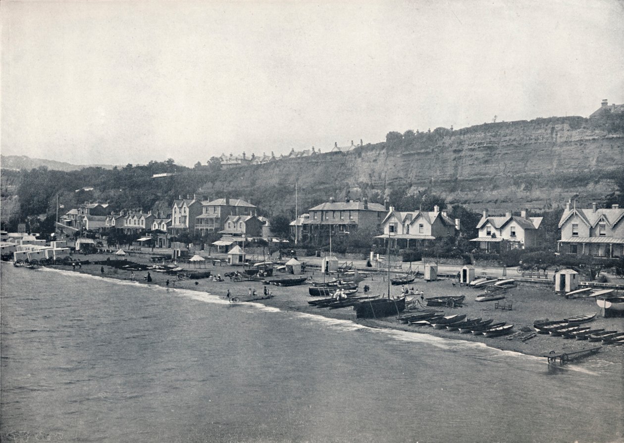 Shanklin - Sahilden ve Tepelerden Görünüm, 1895 by Unbekannt