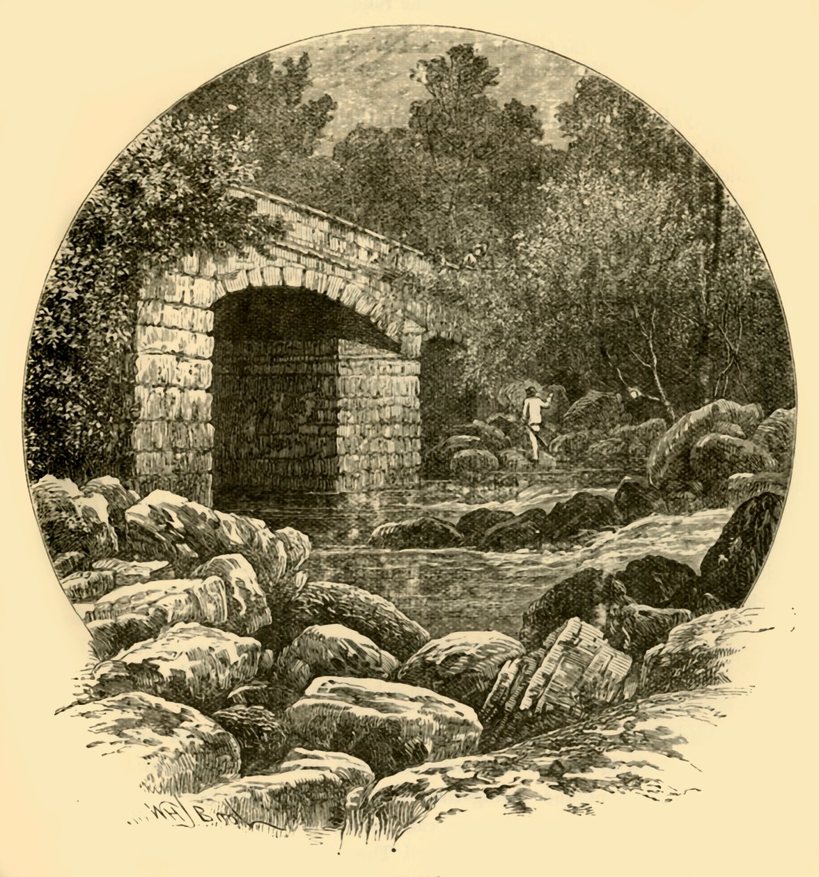 Shaugh Köprüsü, 1898. by Unbekannt